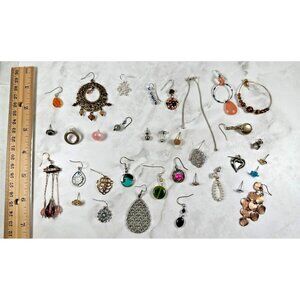Lot Of 35 Single Earrings - Craft or Resell - Some Vintage